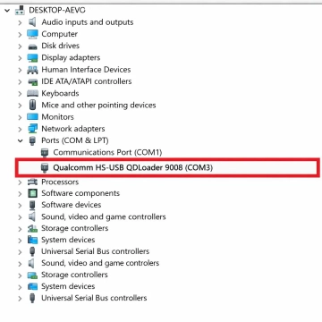 drivers Qualcomm HS-USB QDLoader