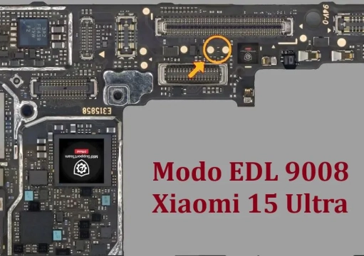 Diagrama test point EDL Xiaomi 15 Ultra localização pads cobre
