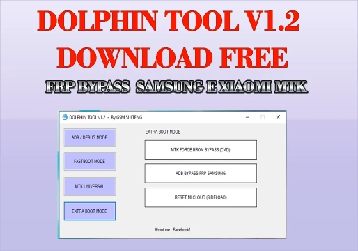Interfaz de Dolphin Tool V1.2 que muestra los módulos ADB y MTK.