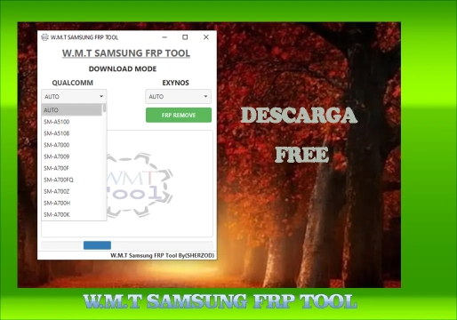 Conozca la herramienta W.M.T Samsung FRP Tool